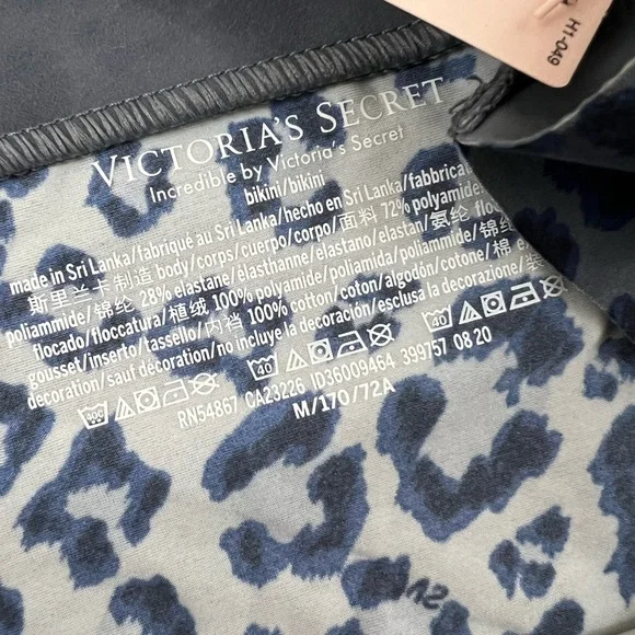 Victoria’s Secret Incredible Seamless Bikini Pantie Medium Gray Leopard - Picture 8 of 8